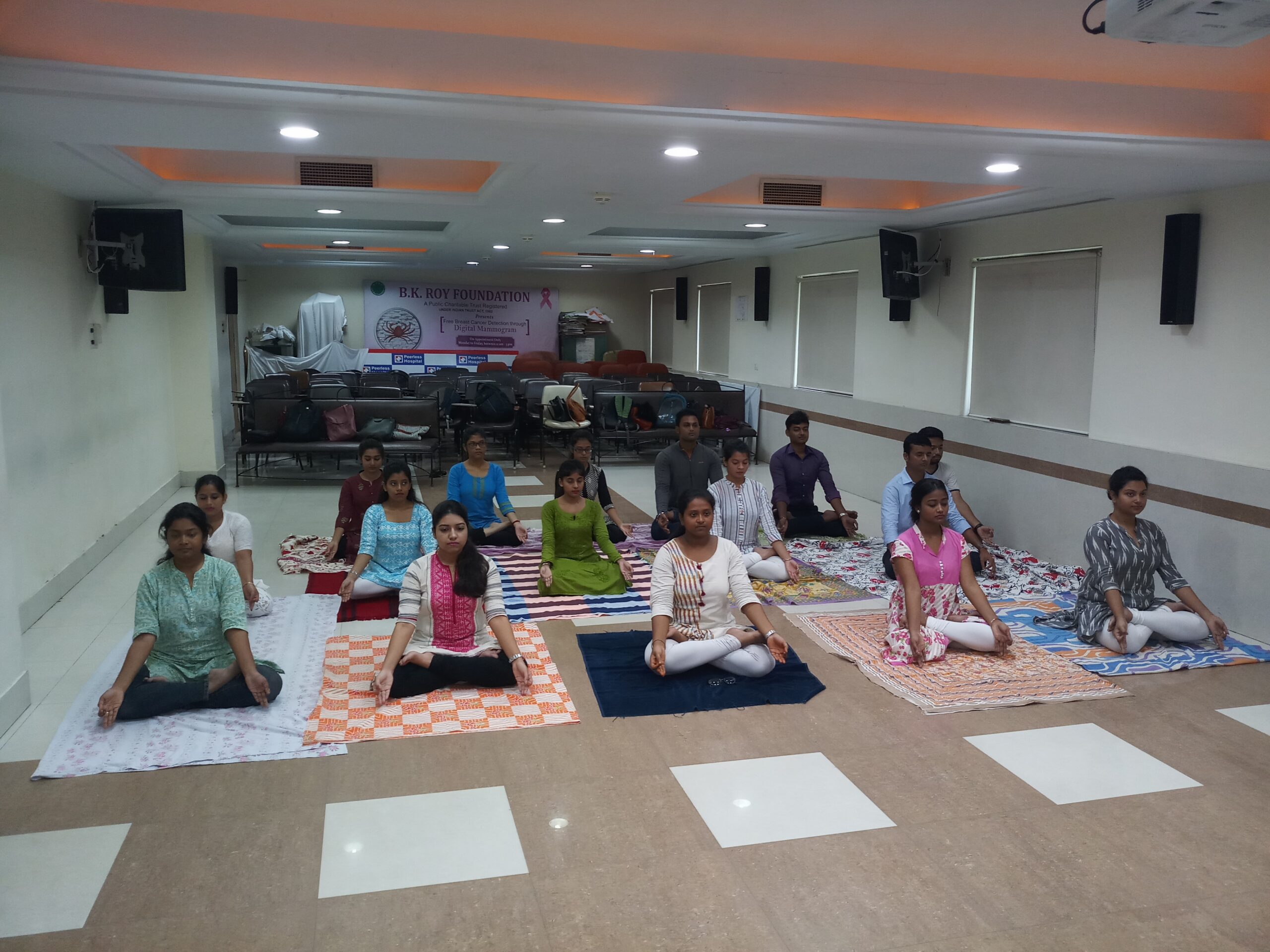 Yoga Session in our College premises, Year-2019